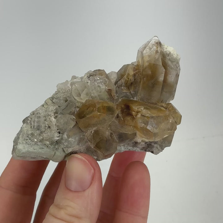 Quartz with Rutile and Brookite from Pakistan DX4615