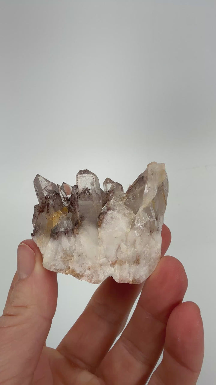 Hematite Phantom Quartz Cluster TD050