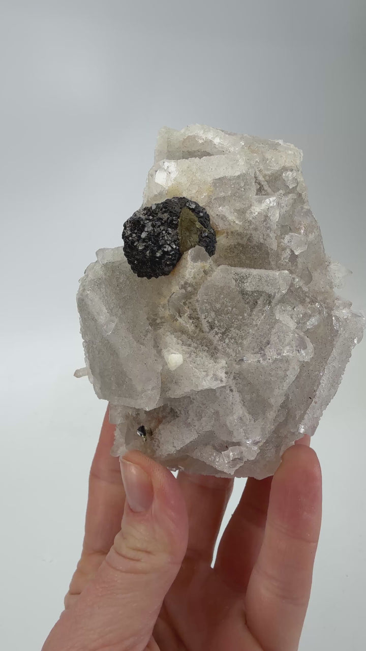 Fluorite after Sphalerite from Dlanegorsk, Russia DS1430