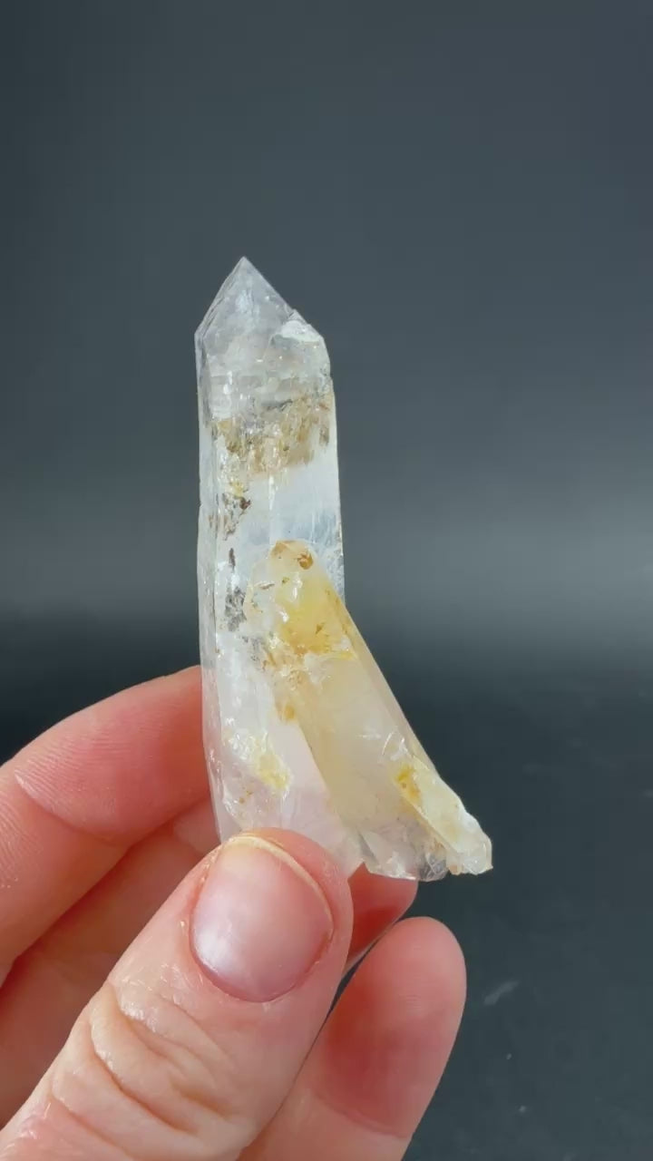 2.75" Double Terminated Blue Smoke Lemurian TW544