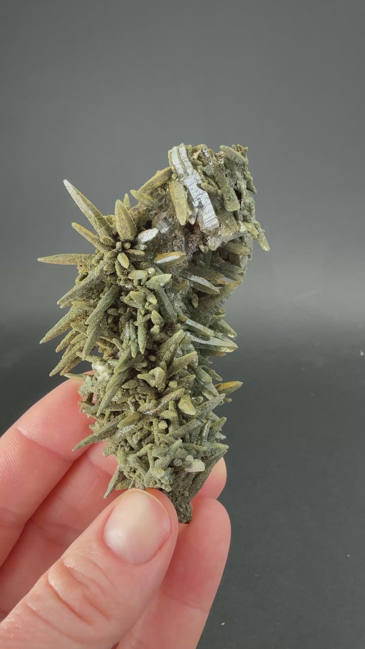 Chlorite Included Quartz Cluster from Mt. Ganesh, Nepal TF2169