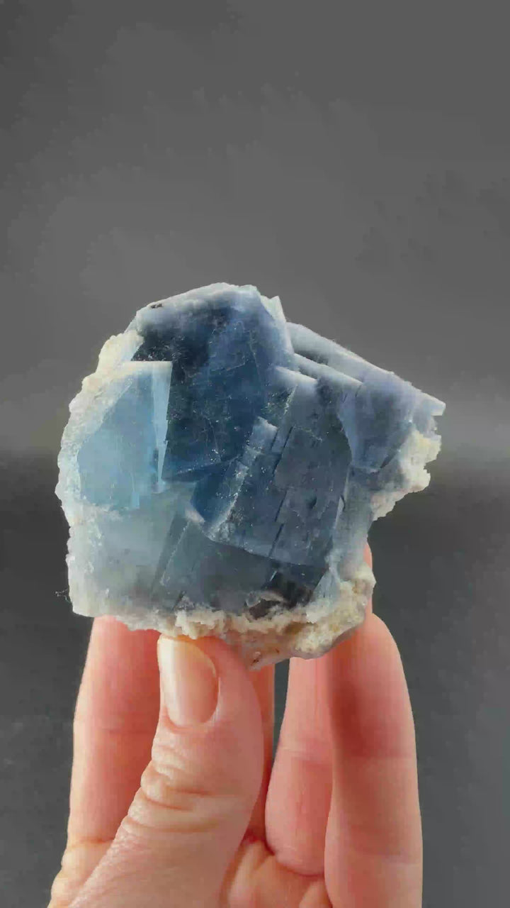 Blue Fluorite from Sicily, Italy DX2390
