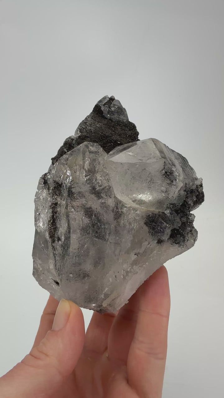 Himalayan Quartz with Black Rutile Inclusions TU1357