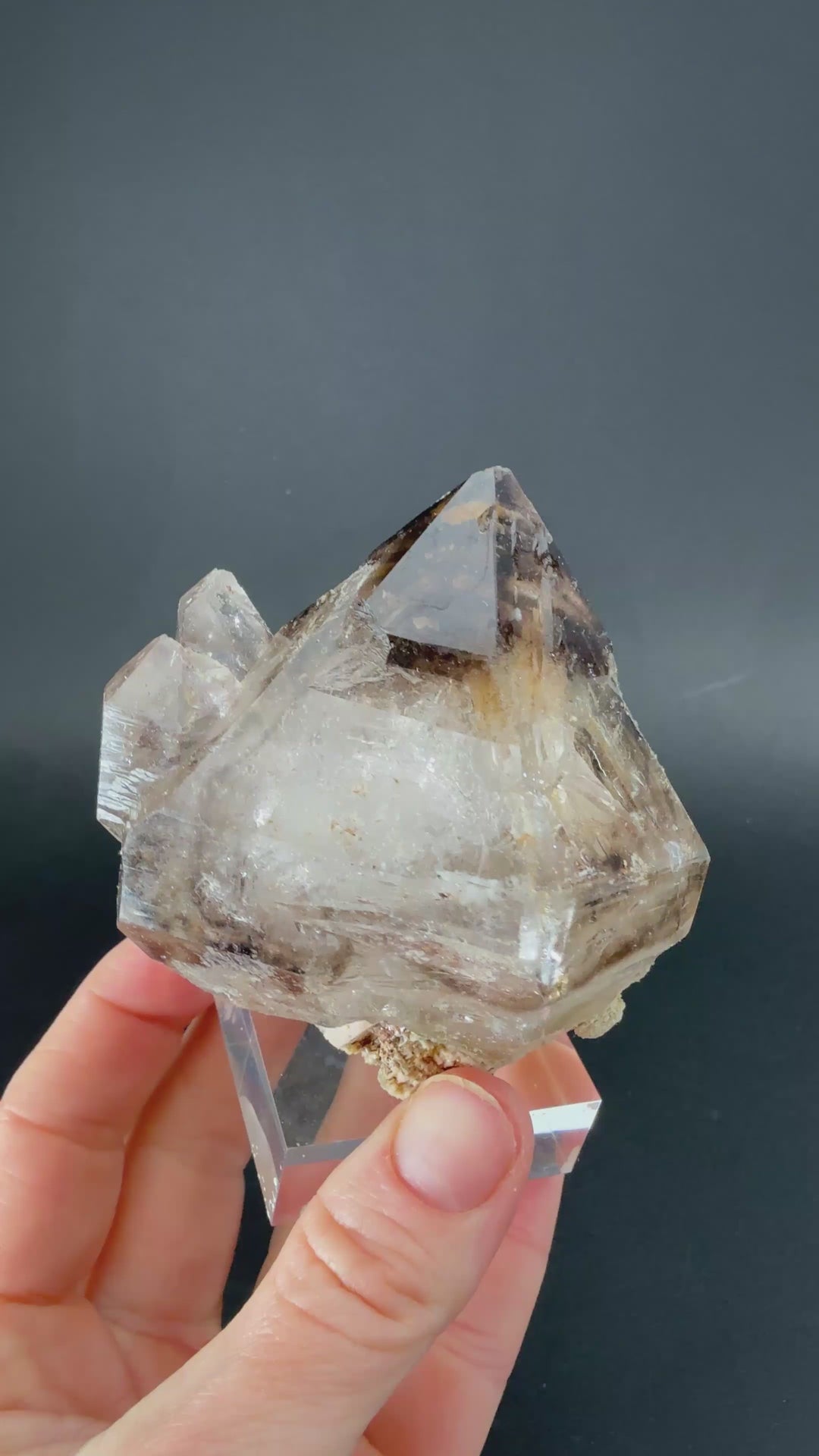 Smoky Skeletal (Elestial) Quartz from Tanzania TD1583