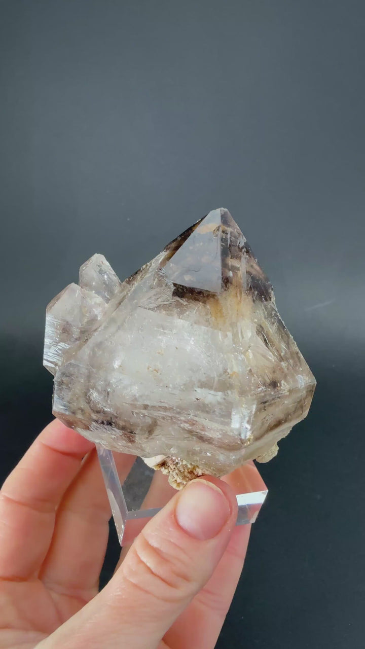 Smoky Skeletal (Elestial) Quartz from Tanzania TD1583