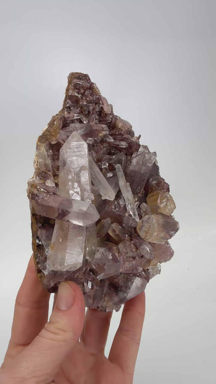 Hematite Phantom Quartz Cluster DM1284