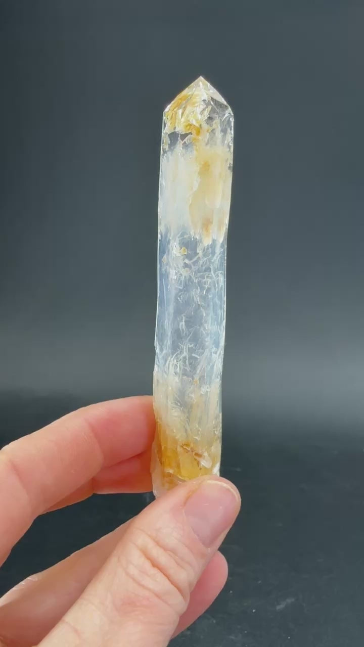 4" Double Terminated Blue Smoke Lemurian TW481