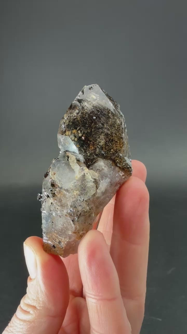 2.5" Smoky Quartz with Aegerine from Malawi TD554