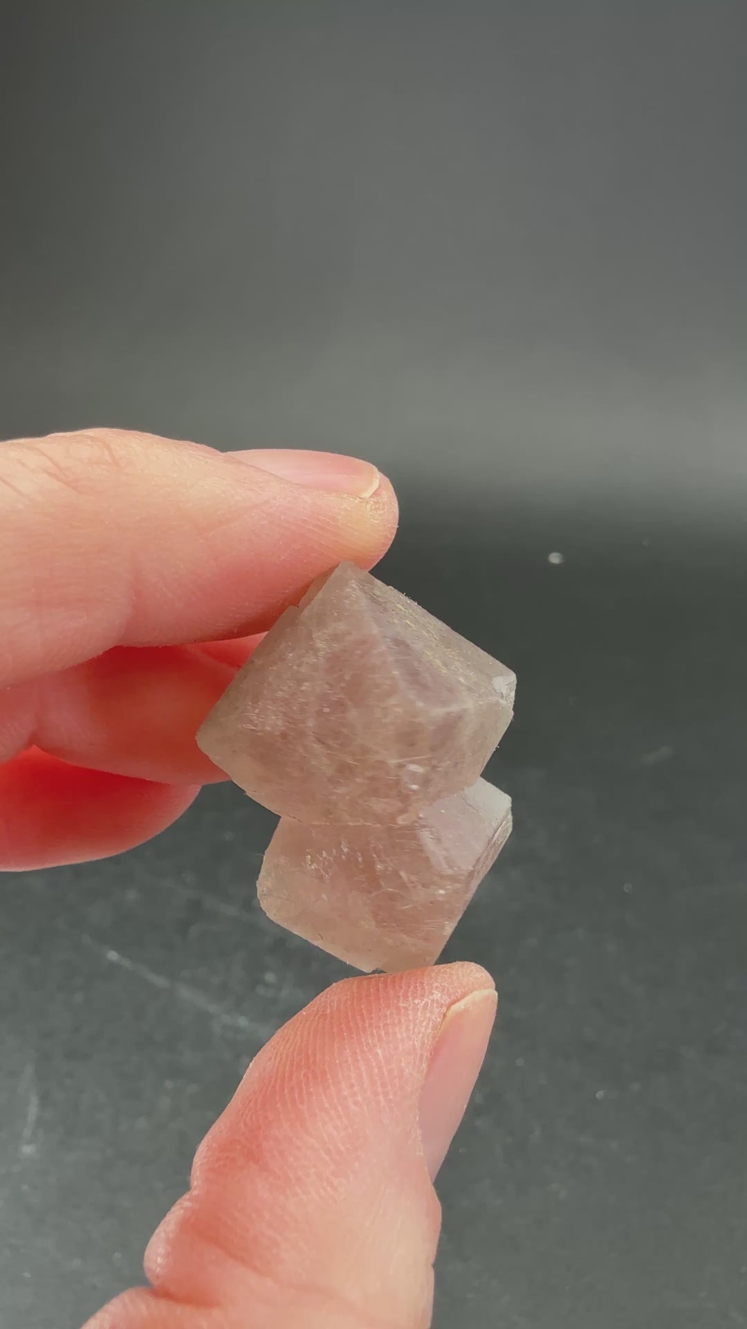 Octahedral Pink Fluorite with Bissolite from Inner Mongolia L219