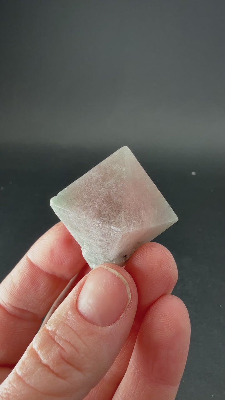 Octahedral Pink Fluorite with Bissolite from Inner Mongolia TD1922