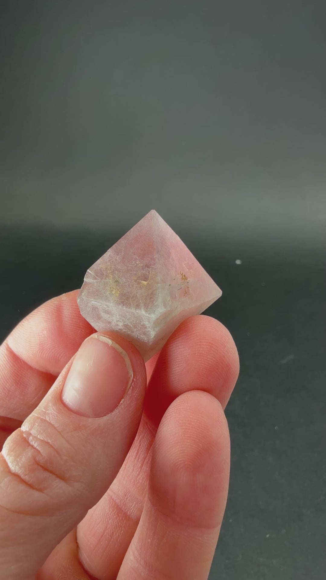 Octahedral Pink Fluorite with Bissolite from Inner Mongolia TD1920