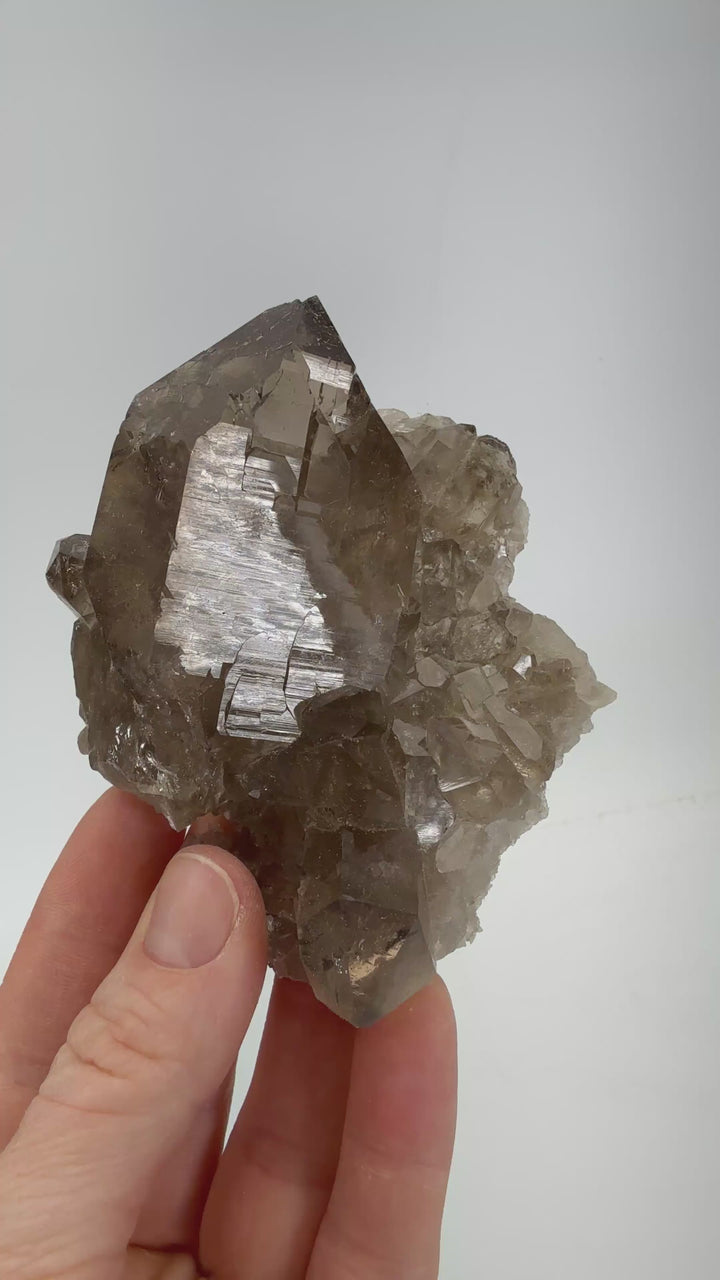 Smoky Quartz var. Gwindel from Mont Blanc TF3350