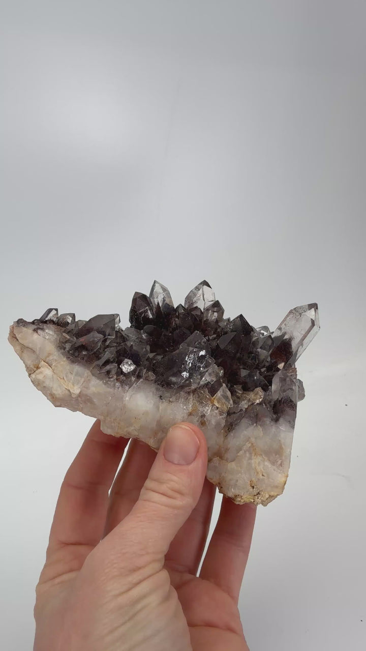 Hematite Phantom Quartz Cluster DX4301