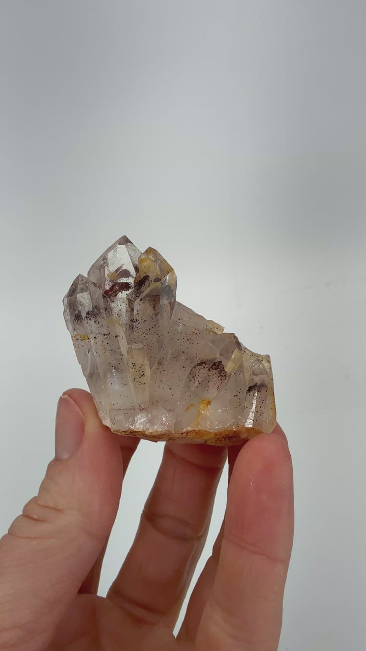 Hematite Phantom Quartz Cluster TD3250