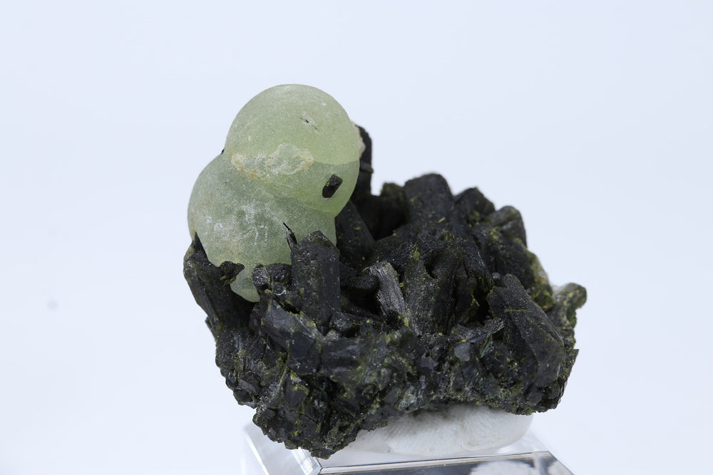 Botryoidal Prehnite on Epidote DA1009