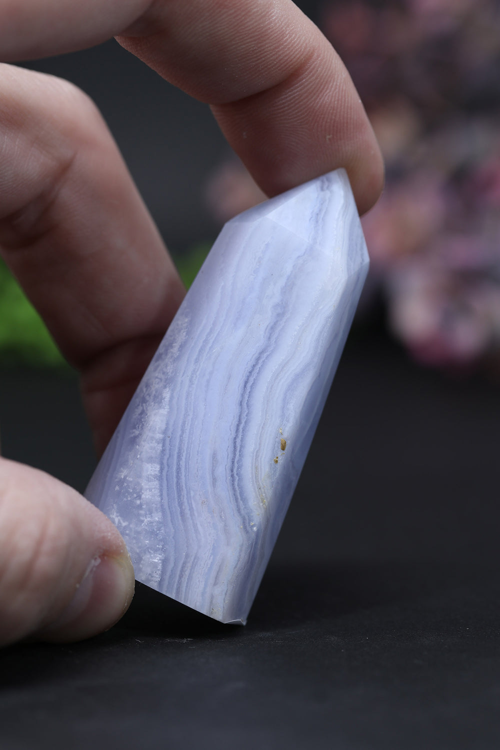 2.4" Blue Lace Agate Tower DD063