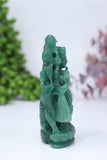 Radha Krishna in Green Aventurine DD114