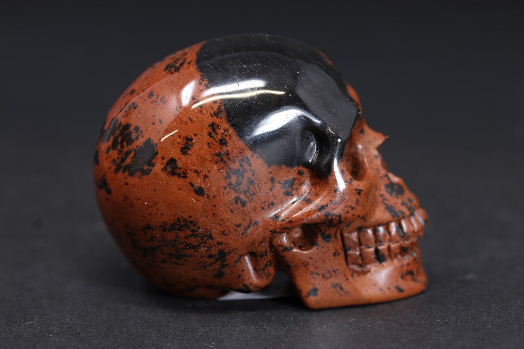 2" Mahogany Obsidian Skull DD3821