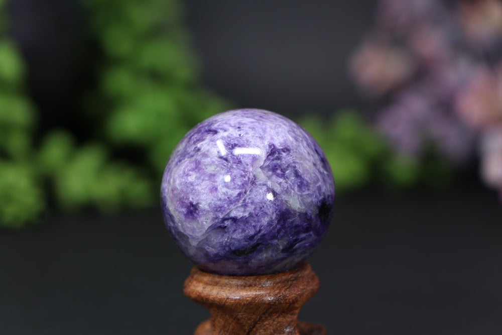 37mm Charoite Sphere DE009