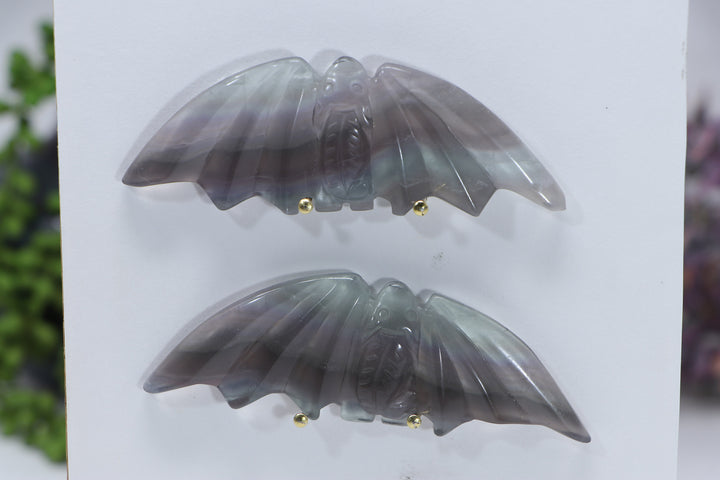 Pair of Fluorite Bats DE665