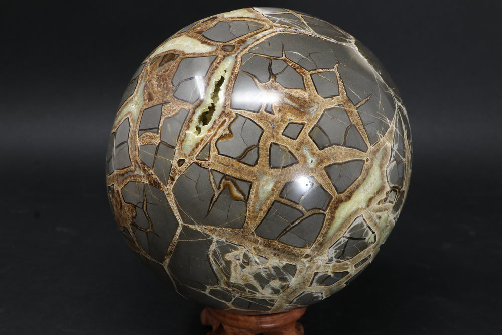 5.5" Septarian Geode Sphere DM11
