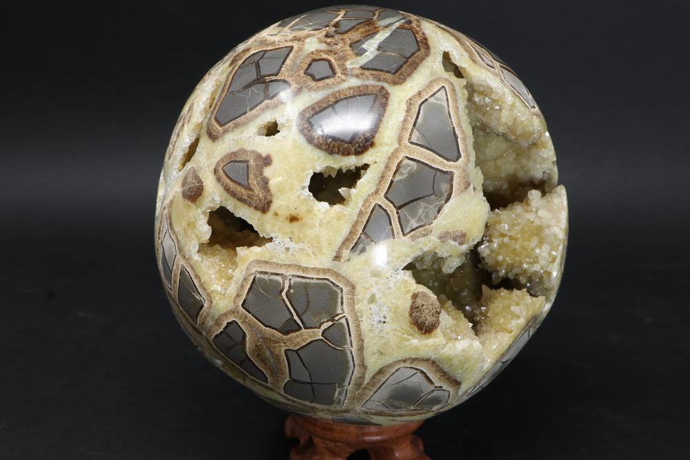 5.5" Septarian Geode Sphere DM11