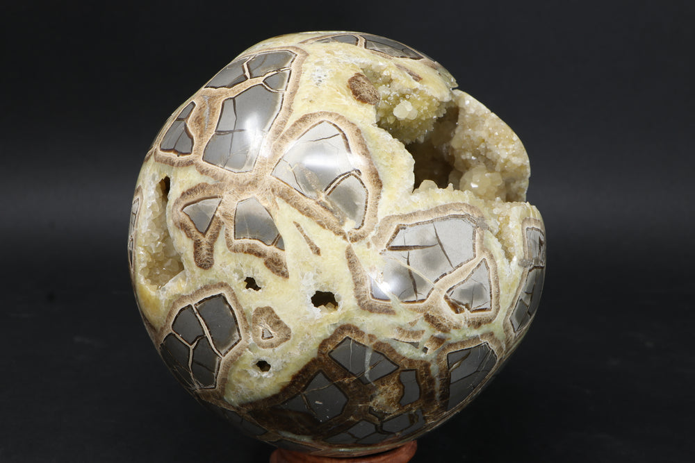 5.5" Septarian Geode Sphere DM11