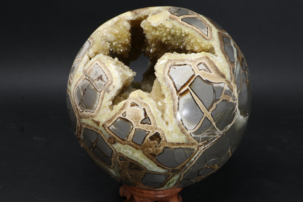 5.5" Septarian Geode Sphere DM11