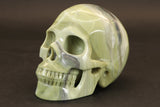 Butter Jade Skull Carving DM1203