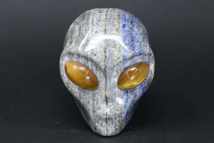 Lapis Alien with Tiger's Eye Inlay DM1207