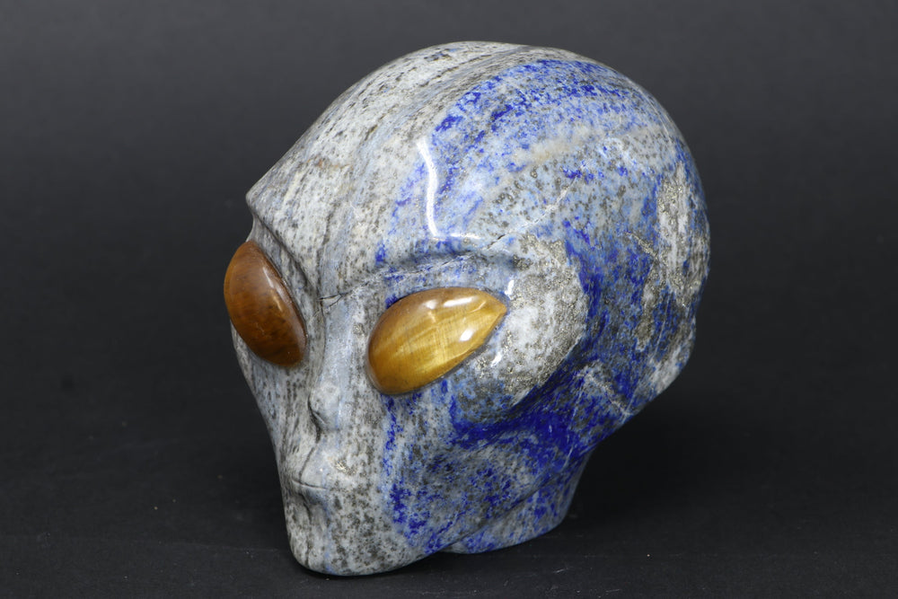 Lapis Alien with Tiger's Eye Inlay DM1207