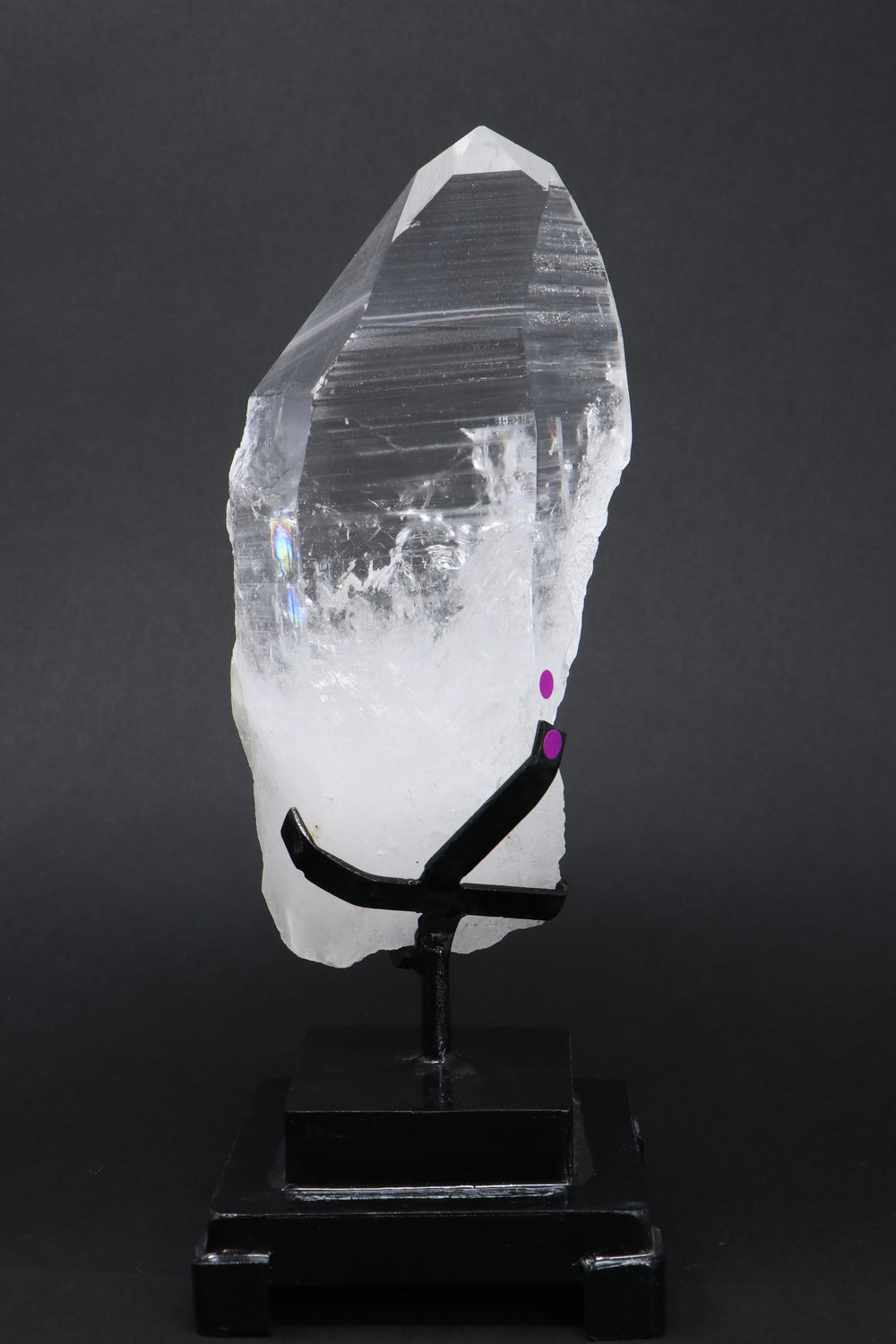 Lemurian Crystal On Metal Stand DM196