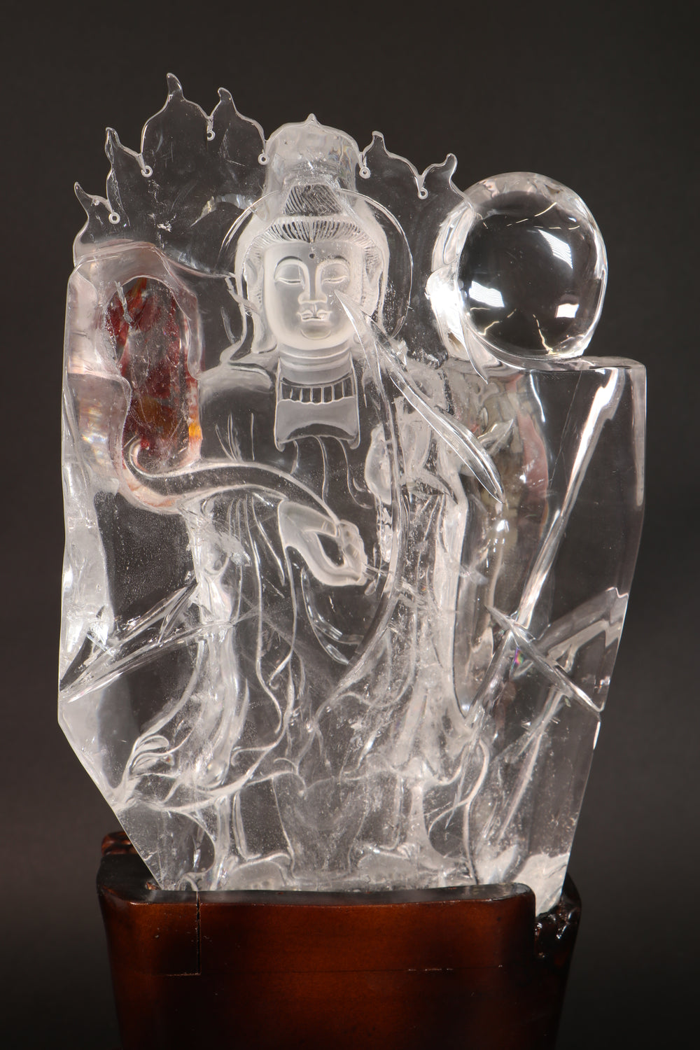 Quartz Quan Yin Carving DM226