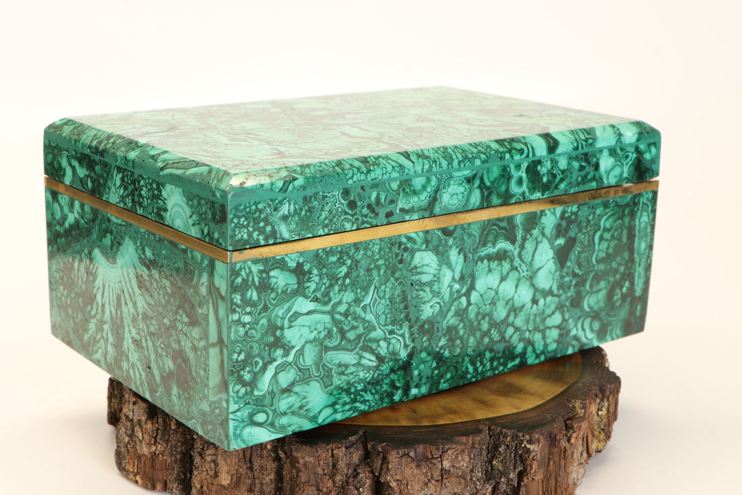 6" Malachite Jewelry Box DM24