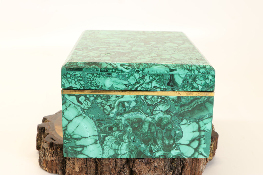 6" Malachite Jewelry Box DM24