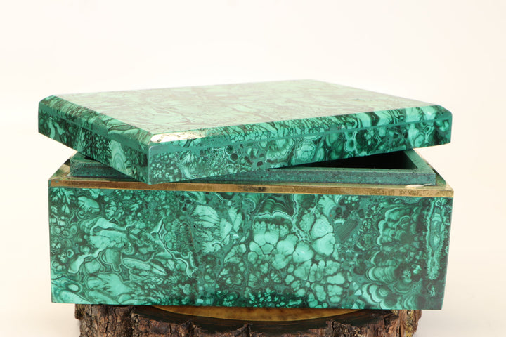 6" Malachite Jewelry Box DM24