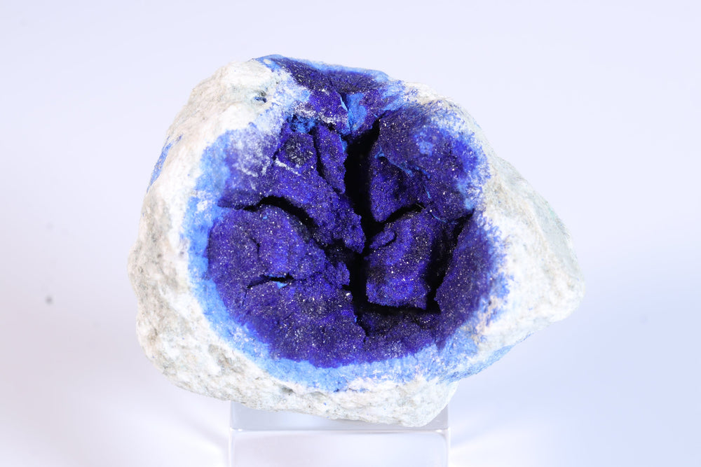 Russian Azurite Geode Half DM357
