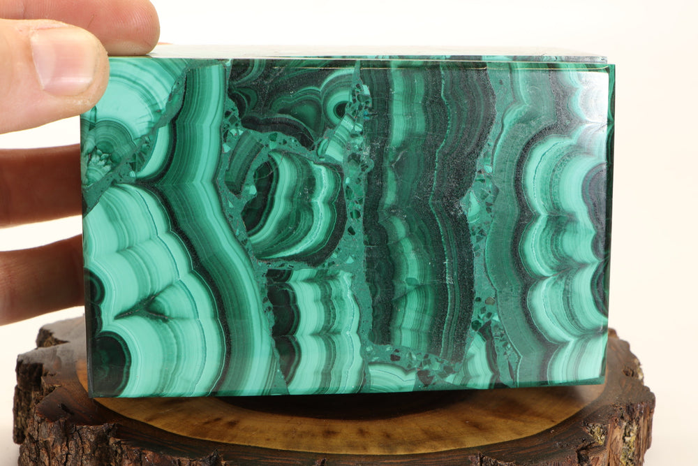 4.25" Malachite Jewelry Box DM36