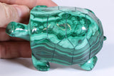 Malachite Turtle Carving DM454