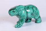 Malachite Polar Bear Carving DM457