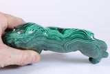 Malachite Lion Carving DM458