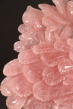 Rose Quartz Peacock Carving DM465