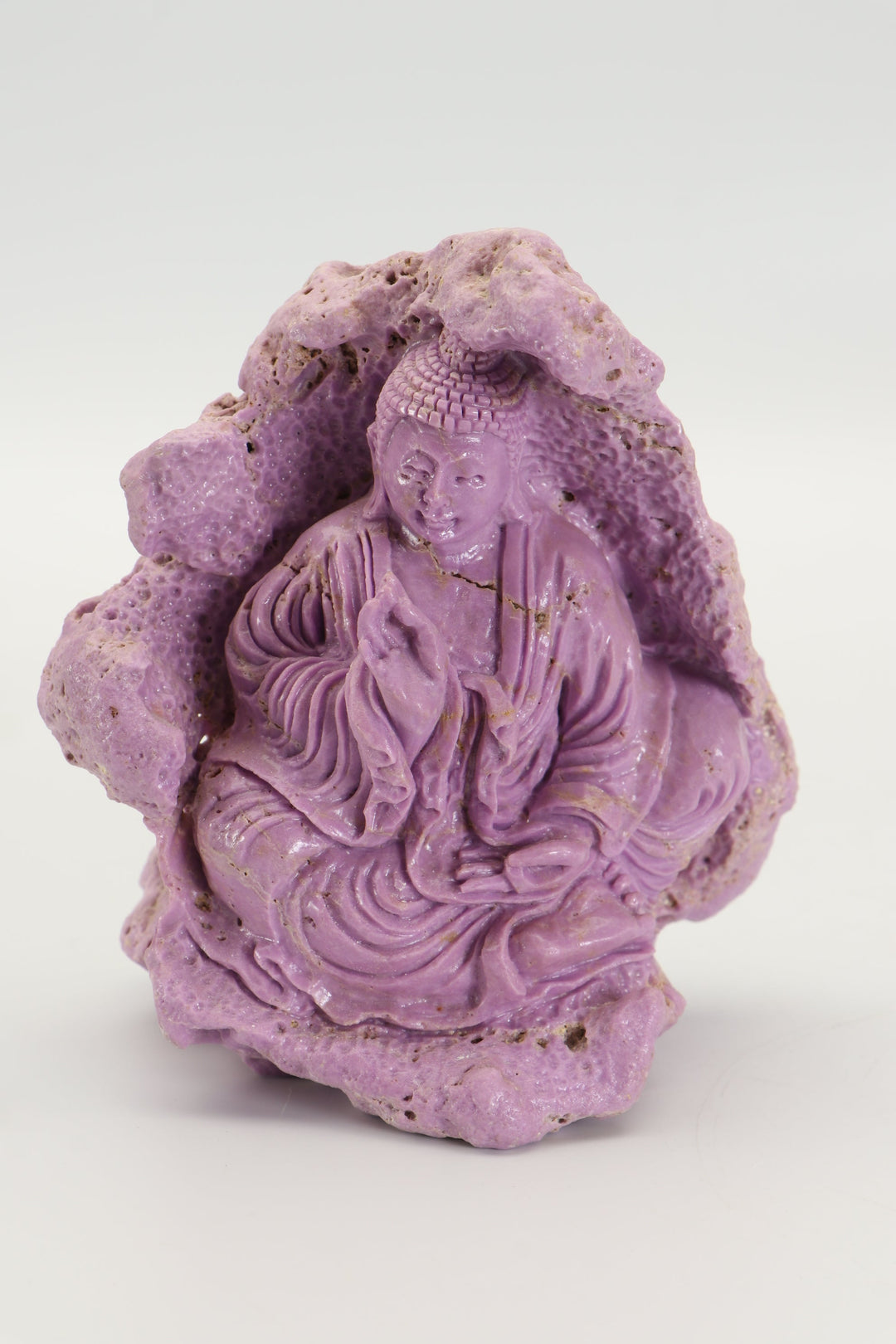 Phosphosiderite Buddha Carving DM653