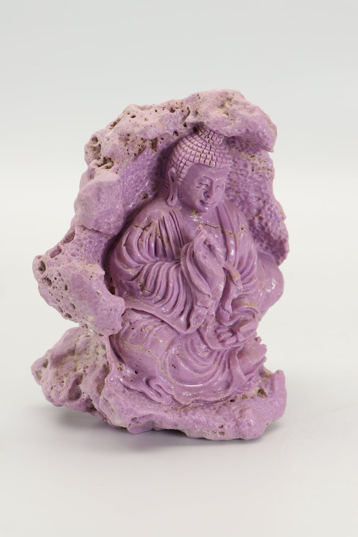 Phosphosiderite Buddha Carving DM653