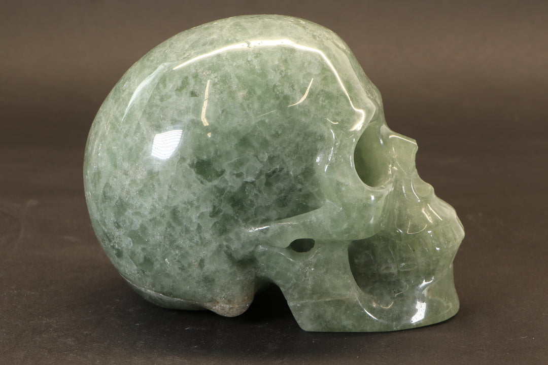 Green Aventurine Skull Carving DM915