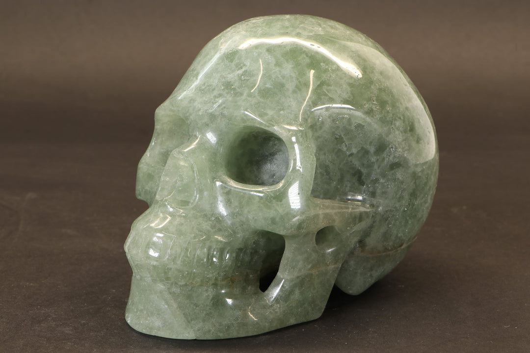 Green Aventurine Skull Carving DM915