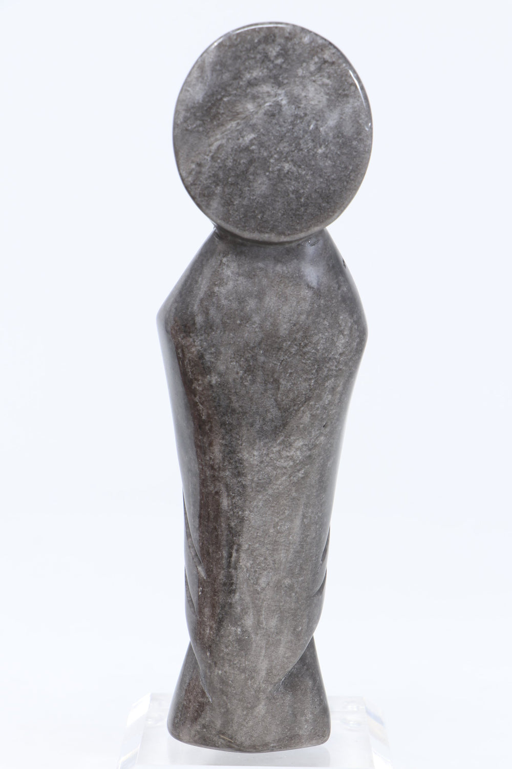 Silver Sheen Obsidian Mother Mary Statue DN390