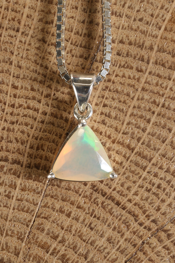Faceted Welo Opal Pendant
