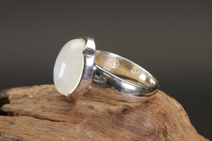 Moonstone Ring Size 6.75