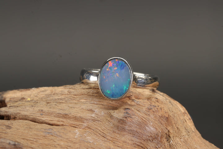 Australian Boulder Opal Ring Size 6